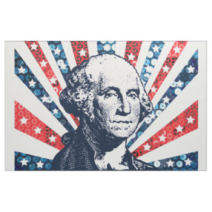 sequin george washington fabric