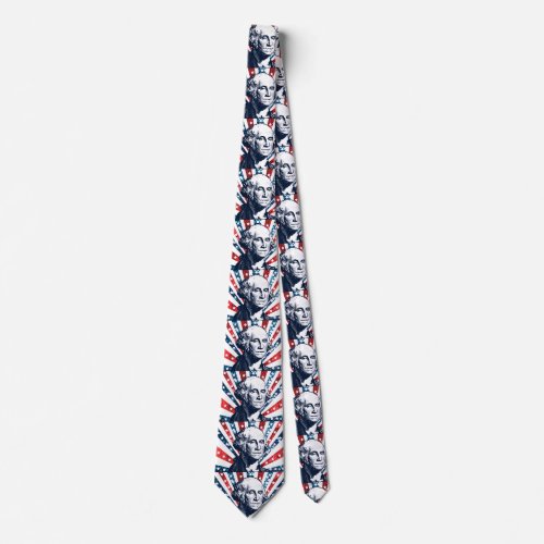 sequin george washington menswear mens neck tie