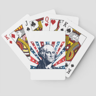 sequin george washington poker cards