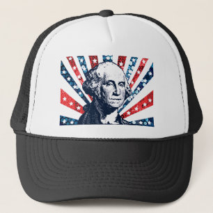 sequin george washington trucker hat