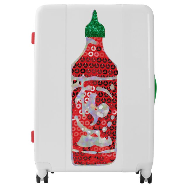 sequin hot sauce luggage (Front)