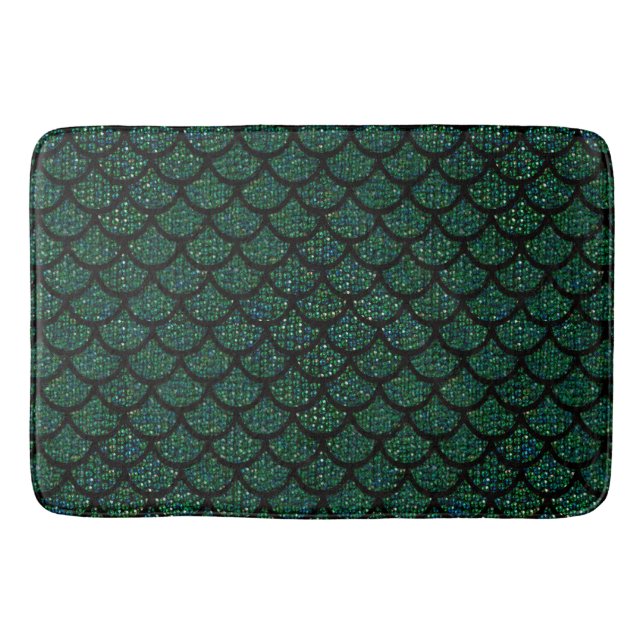 sequin mermaid bathmat bath mat (Front)