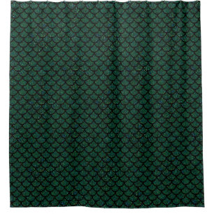 sequin mermaid bathroom shower curtain