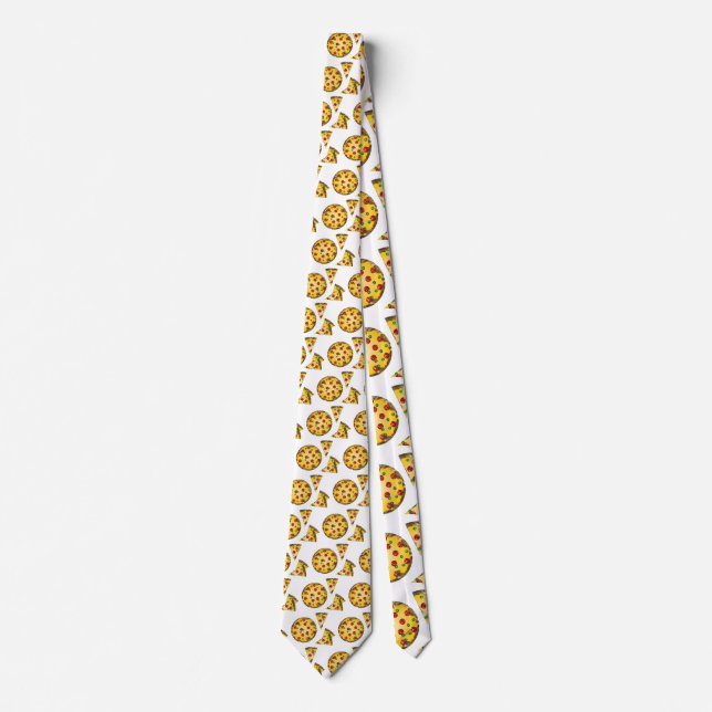 sequin pizza neck tie (Front)