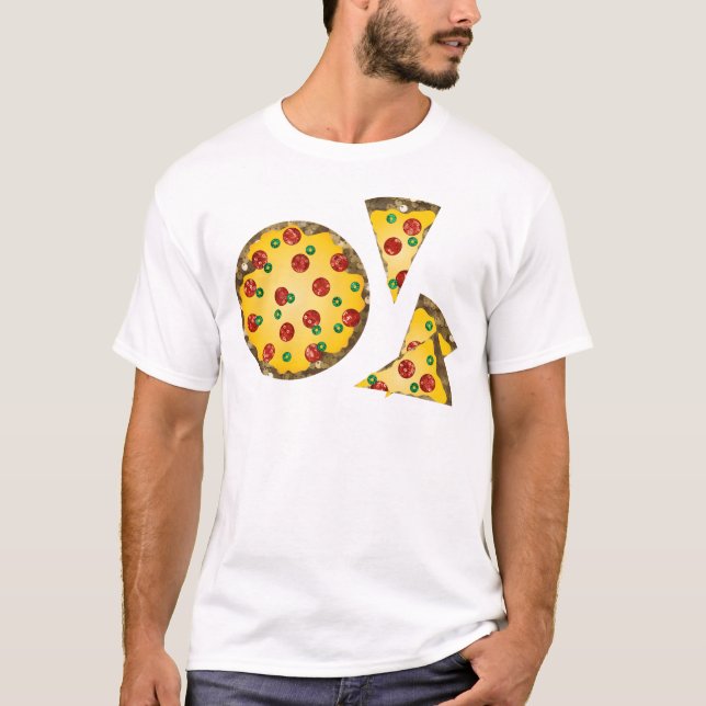 sequin pizza T-Shirt (Front)