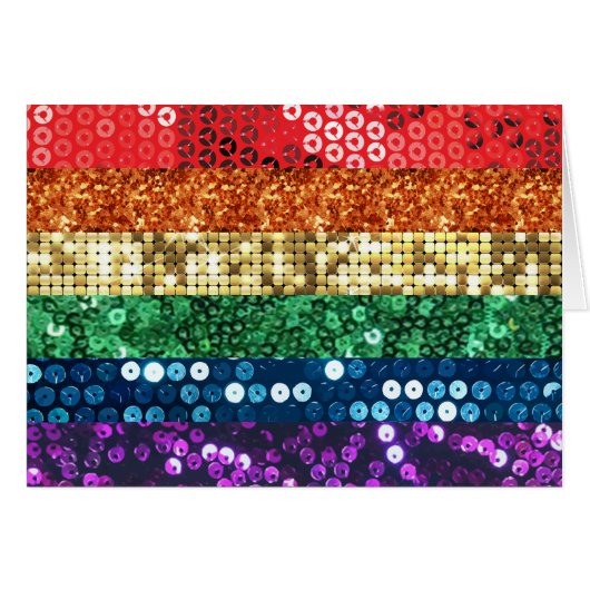 sequin pride flag (Front Horizontal)