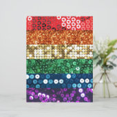 sequin pride flag (Standing Front)