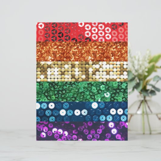 sequin pride flag (Standing Front)