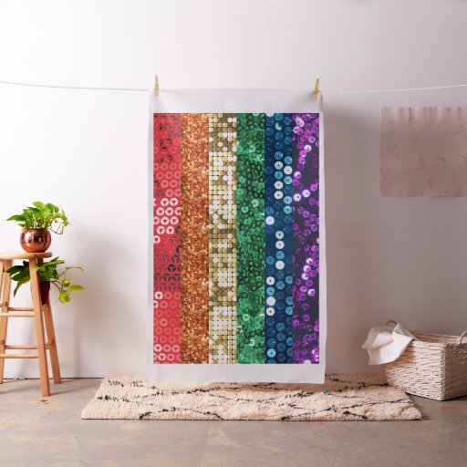 sequin pride flag fabric