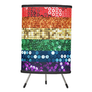 sequin pride flag lamp