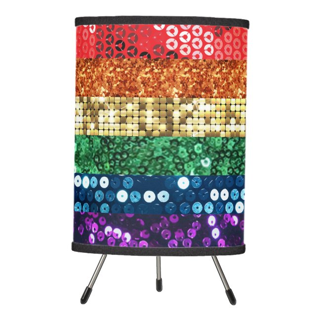 sequin pride flag lamp (Front)