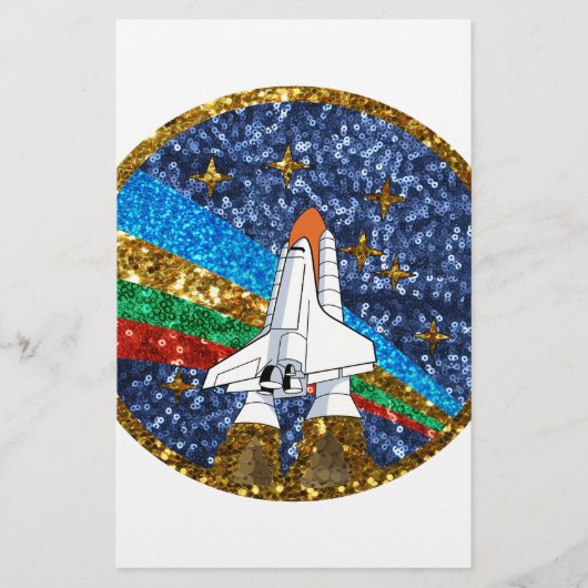 sequin space ship (Front)