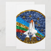sequin space ship (Front/Back)