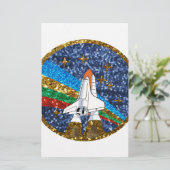 sequin space ship (Standing Front)