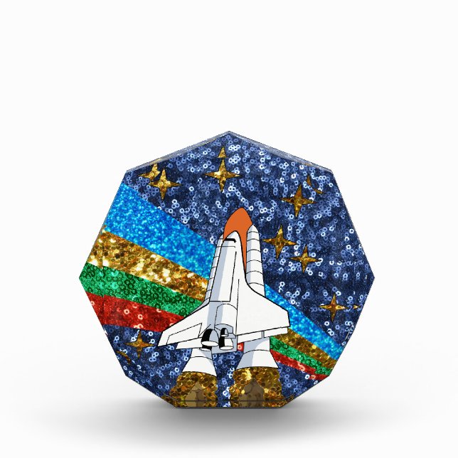 sequin space ship award (Front)