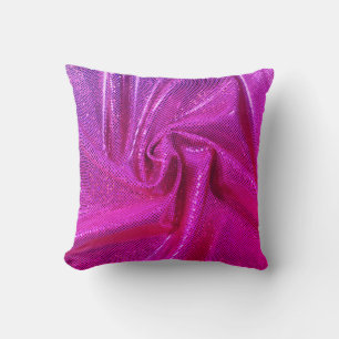 Sequin sparkle glitter pink fuschia throw pillow
