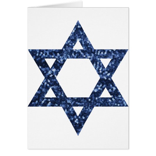 sequin star of david cards (Front)