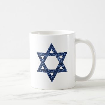 Sequin Star Of David Coffee Mug by funnychristmas at Zazzle