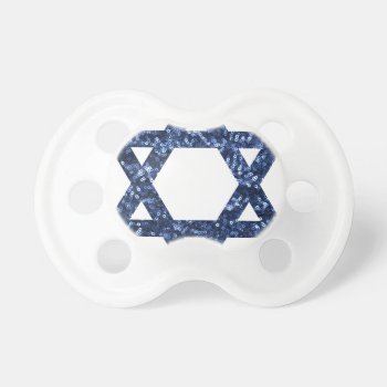 Sequin Star Of David Pacifier by funnychristmas at Zazzle