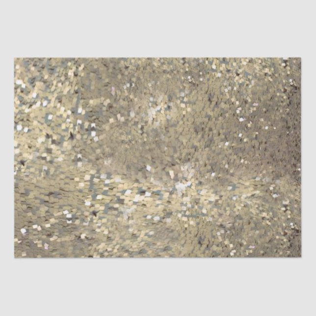 Sequin themed gold tissue paper (Front)