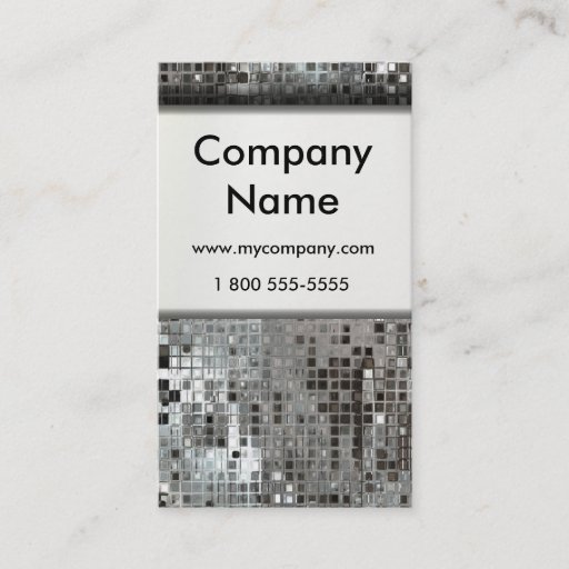 Customizable Sequins Business Cards