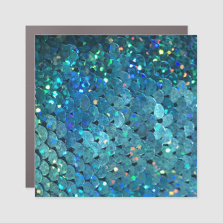 Sequins Sparkle: Macro Abstract Background Car Magnet