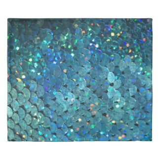 Sequins Sparkle: Macro Abstract Background Duvet Cover