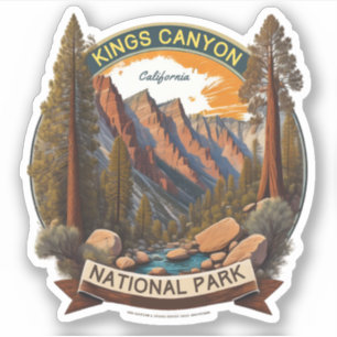 Sequoia and Kings Canyon National Parks california Sticker