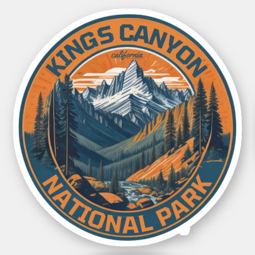 Sequoia and Kings Canyon National Parks california Sticker