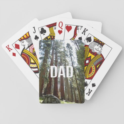 Sequoia National Forest Grove of Giants Dad Playing Cards