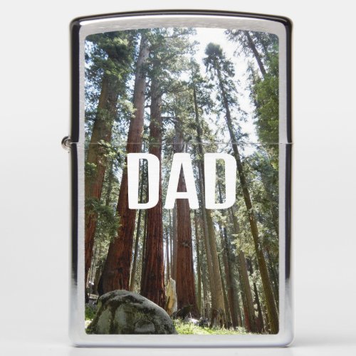 Sequoia National Forest Grove of Giants Dad Zippo Lighter