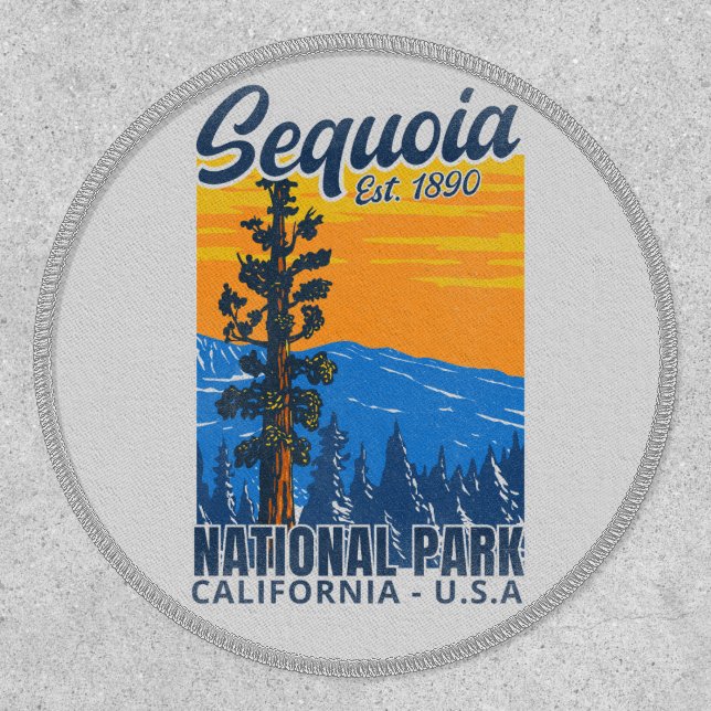 Sequoia National Park CA Instituted 1890 Patch (Front)