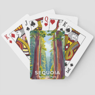 Sequoia National Park California Art Poker Cards