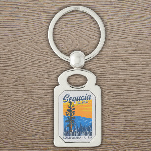 Sequoia National Park California Est 1890 Keychain