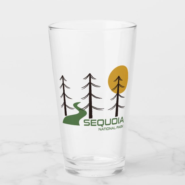 Sequoia National Park California Trail Glass (Front)