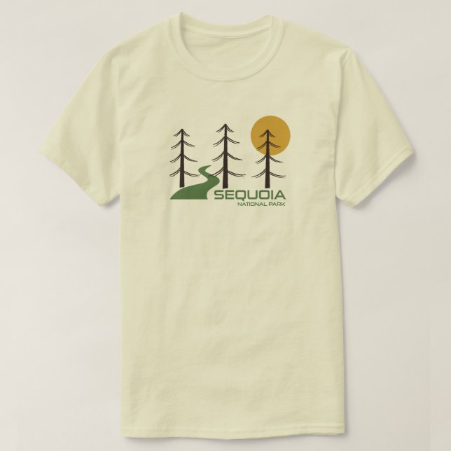 Sequoia National Park California Trail T-Shirt (Design Front)