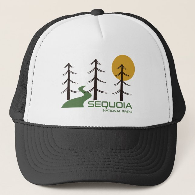 Sequoia National Park California Trail Trucker Hat (Front)