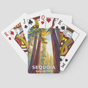 Sequoia National Park California Travel Poker Cards