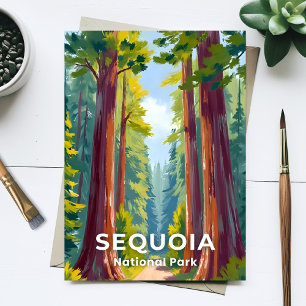 Sequoia National Park California Travel Postcard