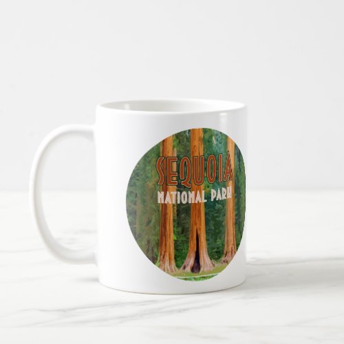 Sequoia National Park California Vintage Coffee Mug
