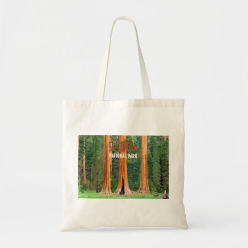 Sequoia National Park California Vintage Tote Bag
