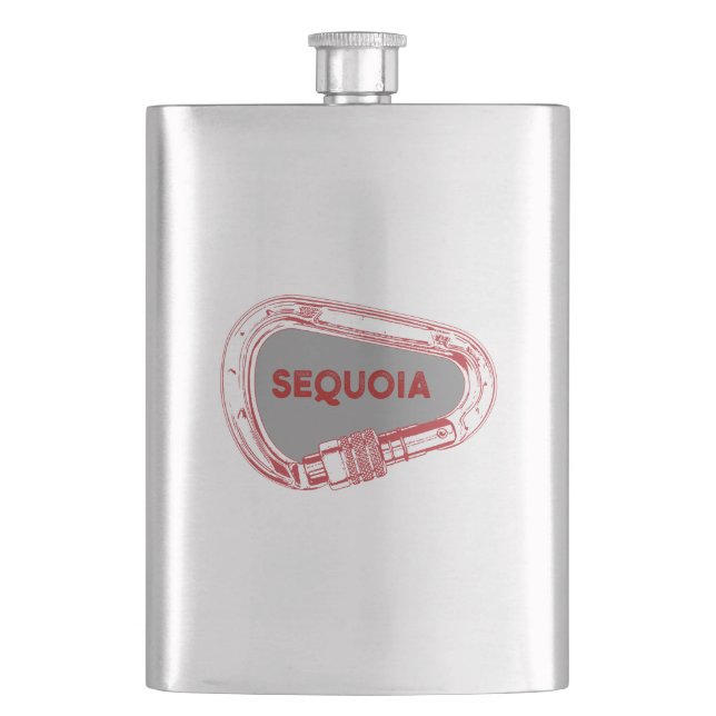 Sequoia National Park Climbing Carabiner Flask (Front)