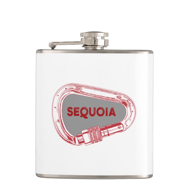 Sequoia National Park Climbing Carabiner Flask (Front)