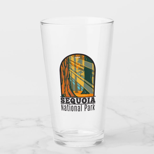 Sequoia National Park Giant Sequoia Trees  Glass (Front)