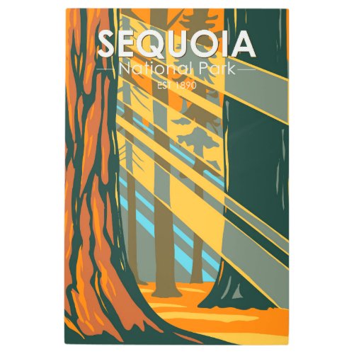 Sequoia National Park Giant Sequoia Trees Metal Print