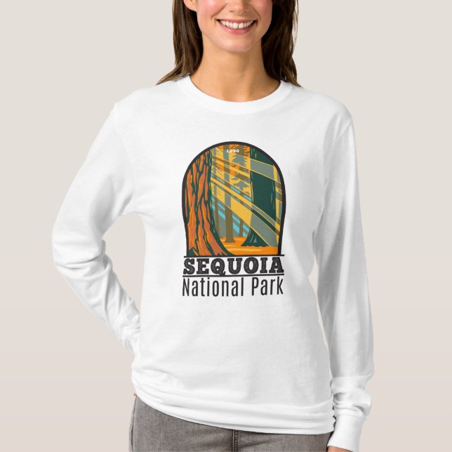 Sequoia National Park Giant Sequoia Trees T-Shirt (Front)