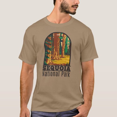 Sequoia National Park Giant Sequoia Trees Vintage  T_Shirt