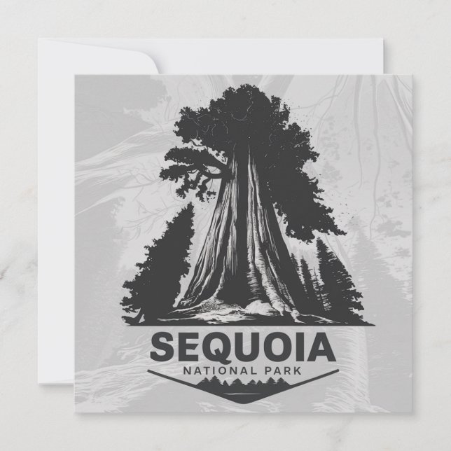 Sequoia National Park Holiday Card (Front)