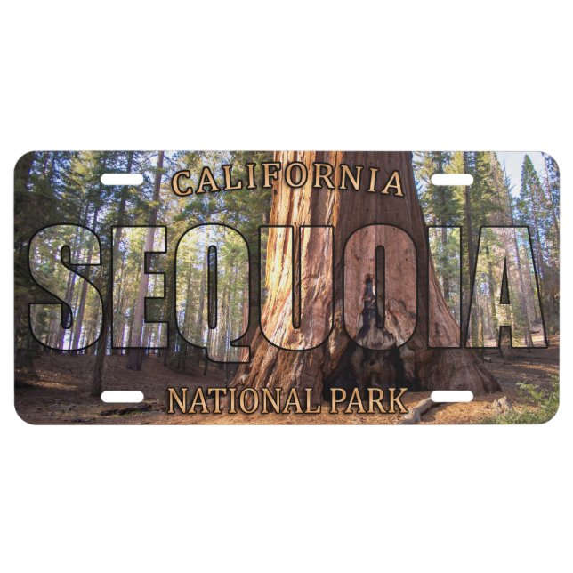 Sequoia National Park License Plate (Front)