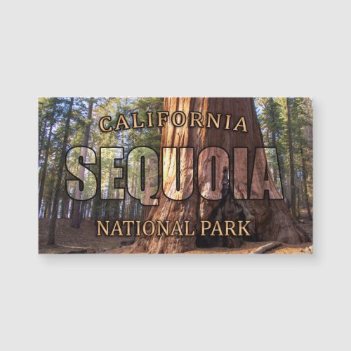 Sequoia National Park Magnetic Card